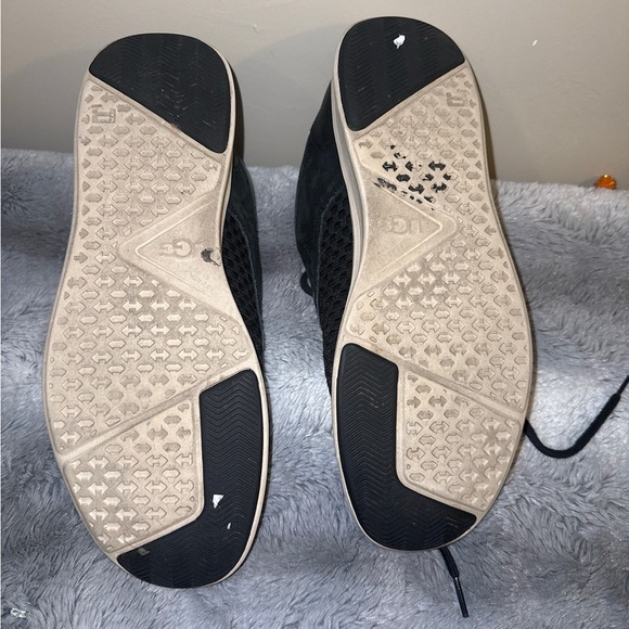 UGG Hepner Mens 11 Woven Black Oxford Leather Comfort Insole Boat Shoes Sneaker - Picture 6 of 6